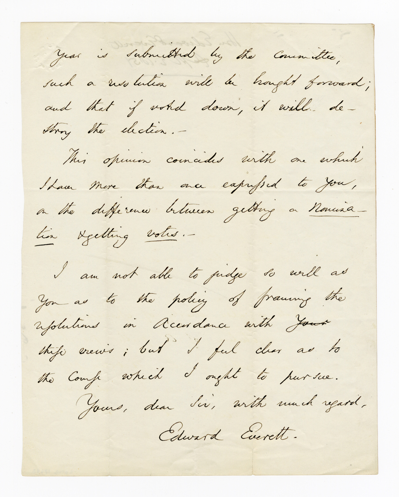 Manuscript letter