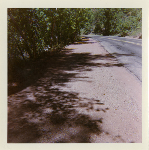 Shoulder along route 2 parking areas.