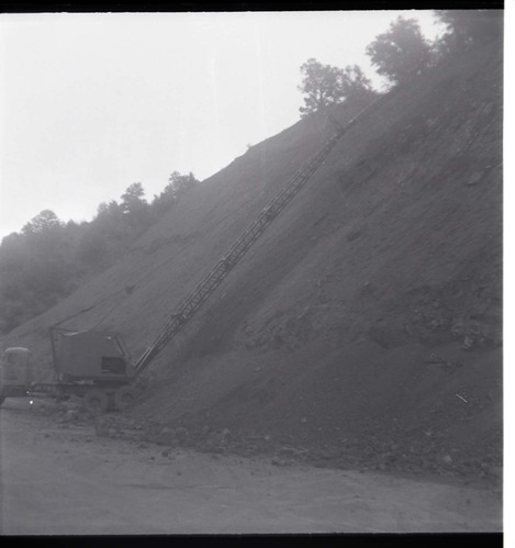 BW photos of rock slides in Kolob Canyons - 2x2.