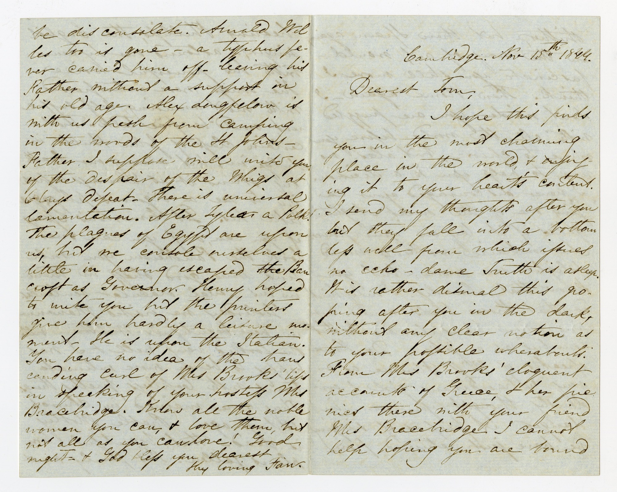 Manuscript letter