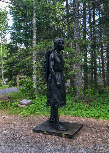 Statue of a Native American woman