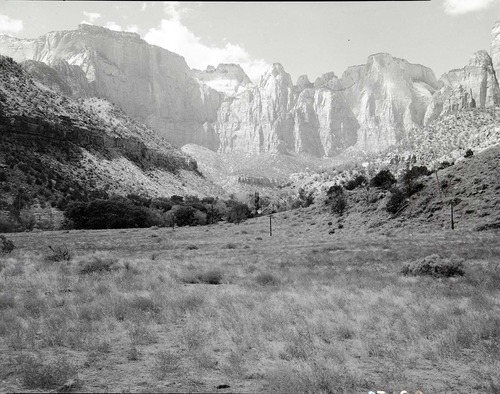 Proposed site for Mission 66 Visitor Center and Museum, view northeast.