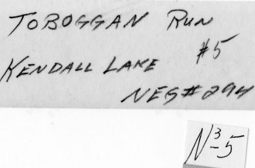 Virginia Kendall State Park Historic District, historic photos of toboggan run at Kendall Lake