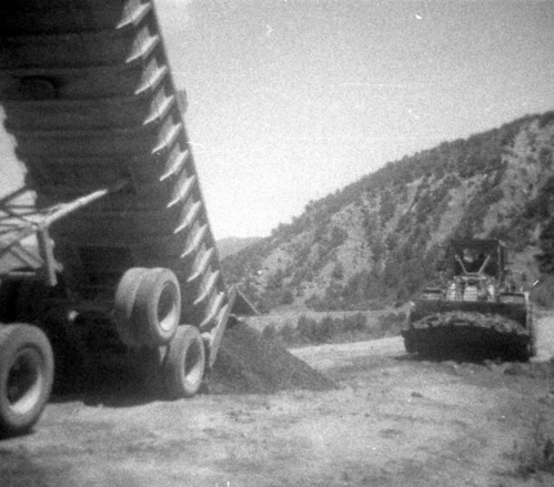 BW photos of rock slides in Kolob Canyons - 110mm.