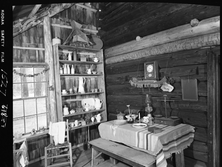Hodgon cabin interior as furnished