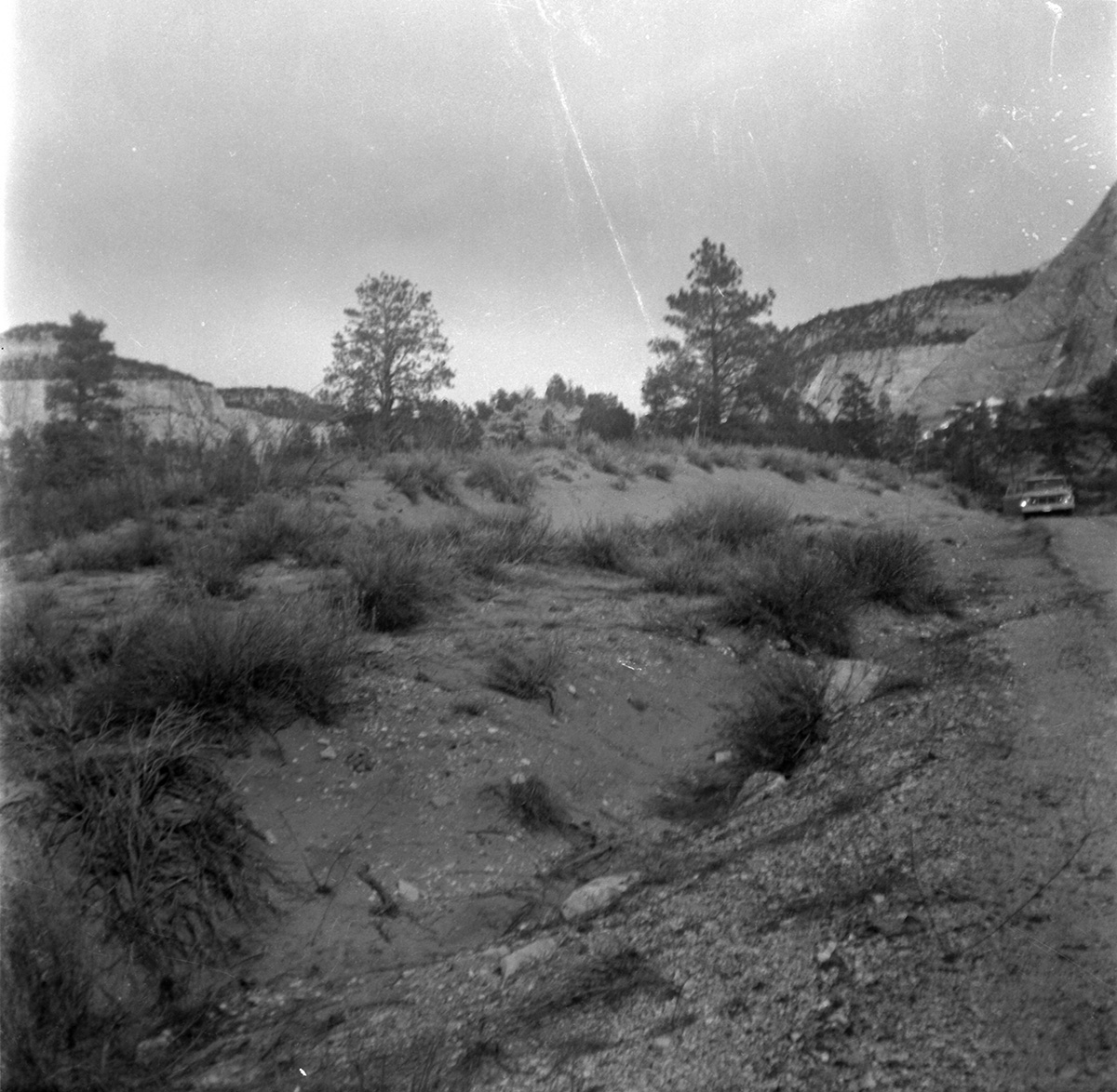 East side road repair and turn out construction.