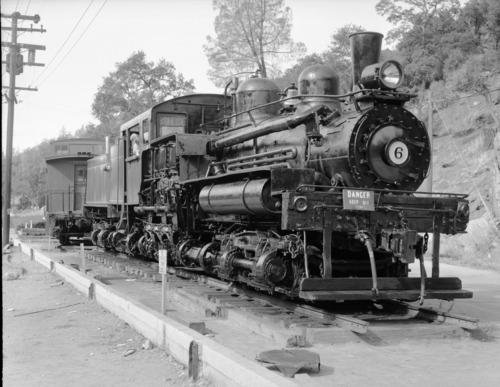 Trains on display in El Portal.