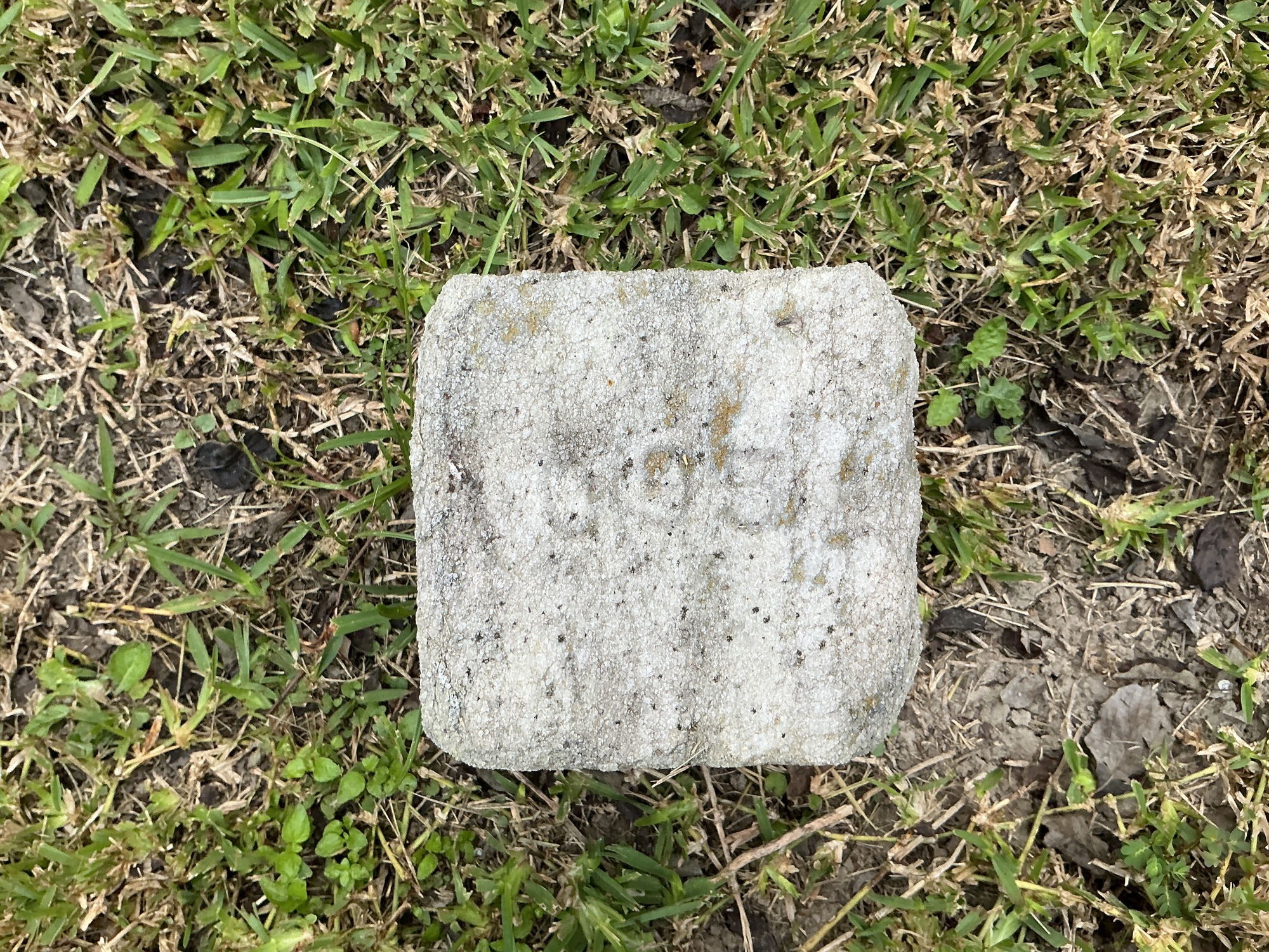 Top of flat marble marker