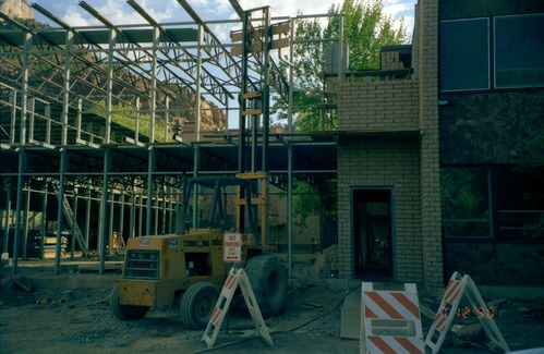 Construction of headquarters addition.