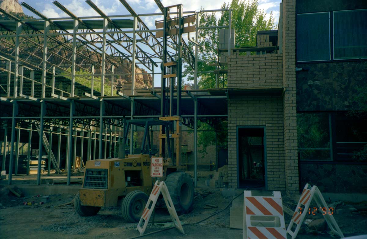 Construction of headquarters addition.