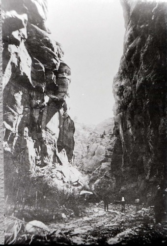 BW Photos of the Court of the Patriarchs - 35mm.