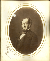 Alfred E Church, Professor of Mathematics. LIBI_00019_01997ar ; A leather-bound photograph album, containing the individual portraits (photographic prints, with oval mats) of the graduating class of 1861, of West Point, United States Military Academy. Other photographs were possibly included.  Pencil notation reads, 