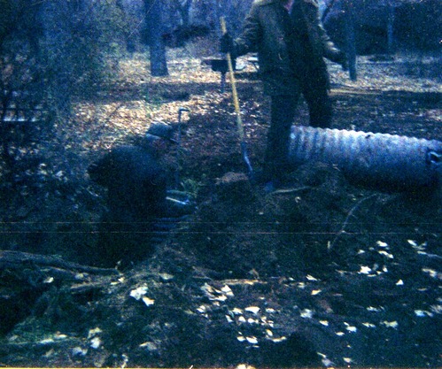 Workers during the Zion Lodge utilities project.