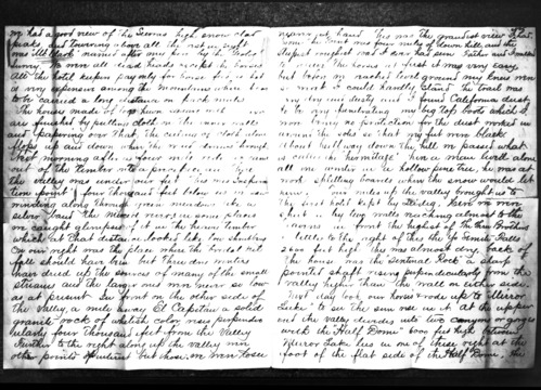 Copy of letter from Alonzo Clark, son of Galen Clark, to an aunt.