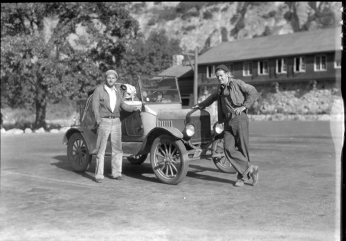 Judd Boynton and Warren Lone leaving Yosemite.