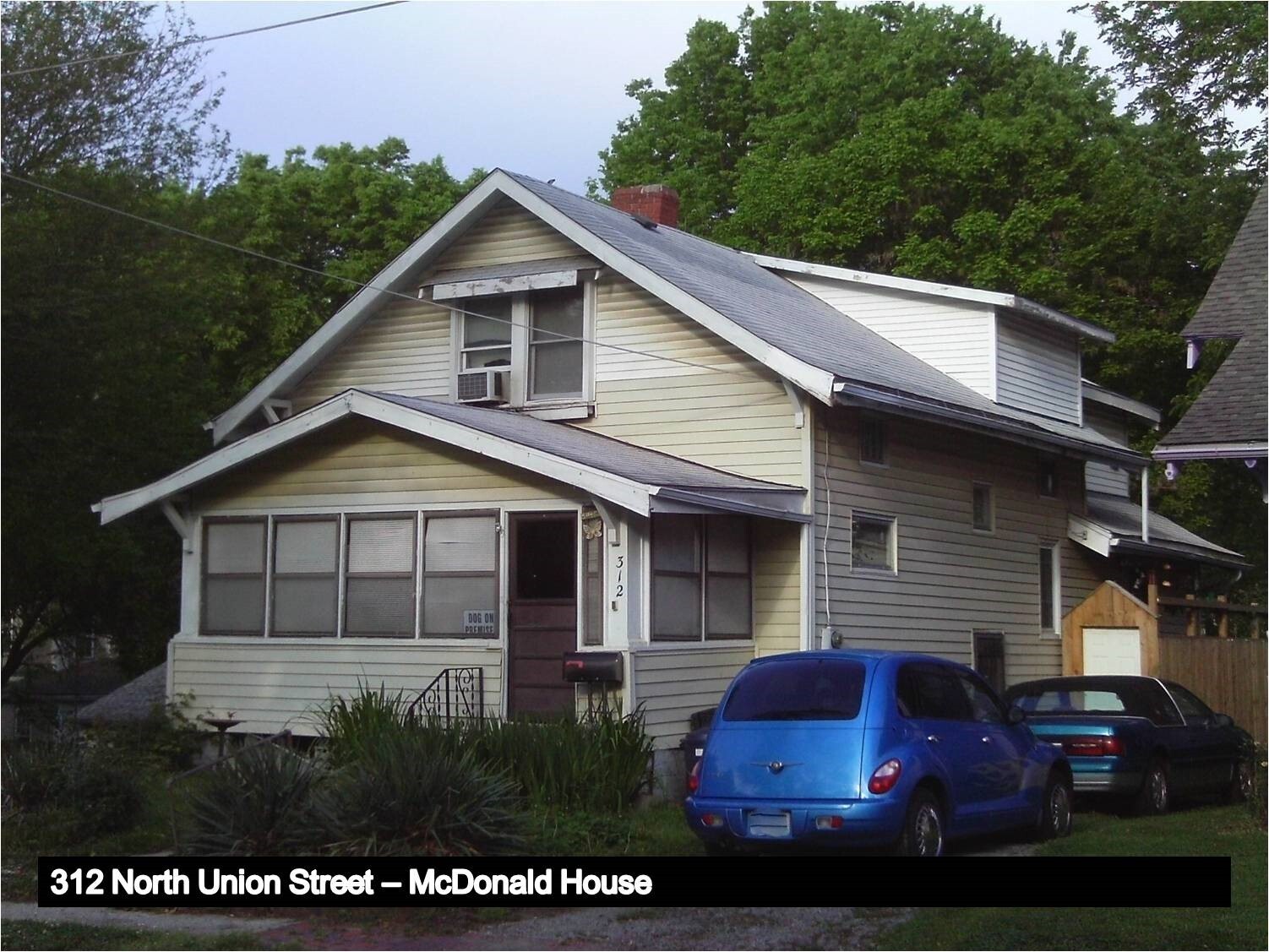 Image of the Bungalow-style McDonald House.