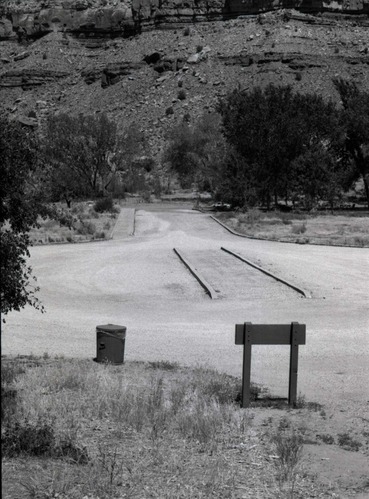 Parking area/round about in the South Campground.