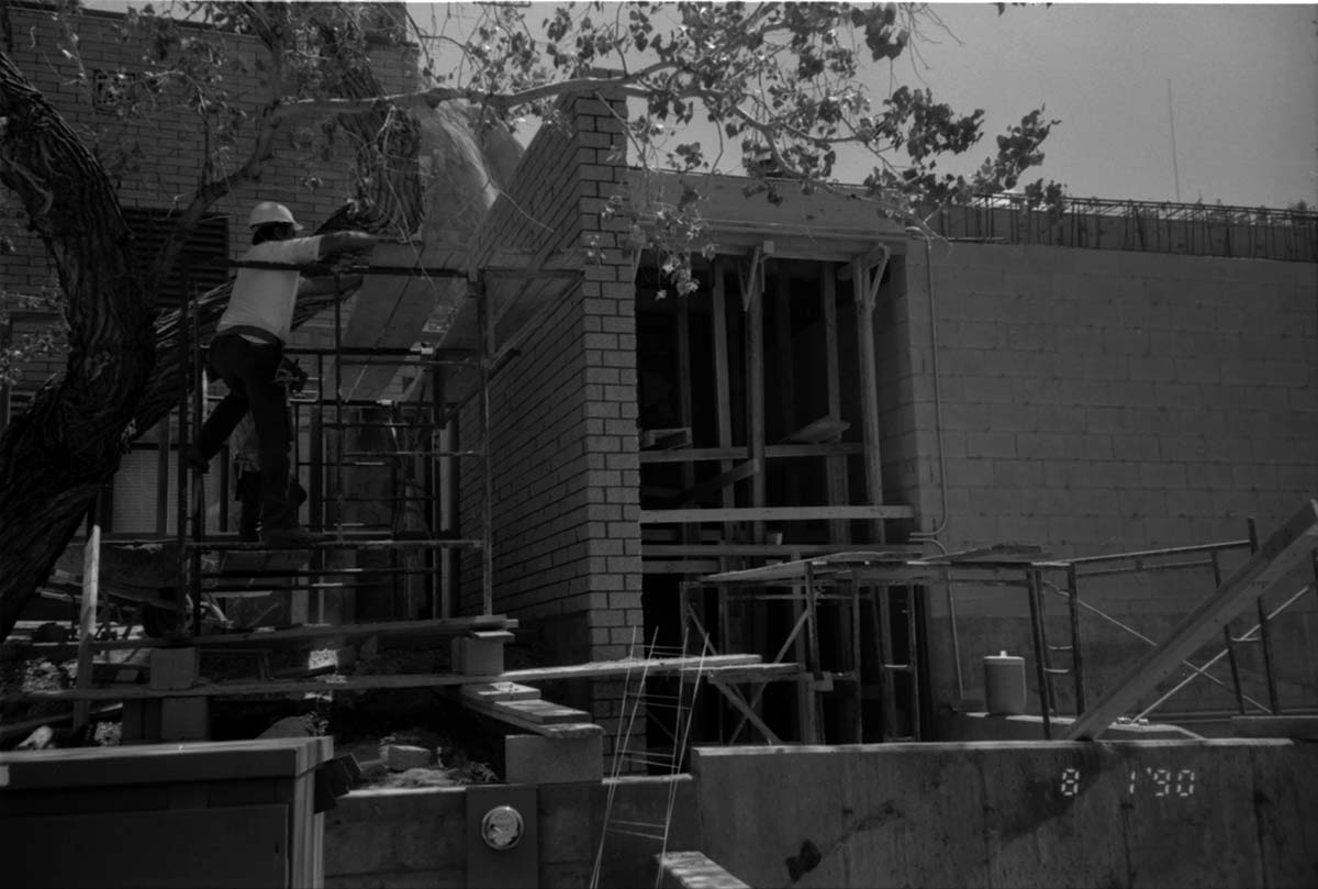 Construction of headquarters addition.