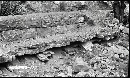 Washout on Birch Creek trail.