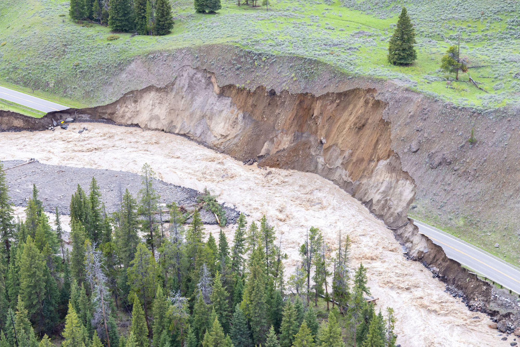 North Entrance Road Washout