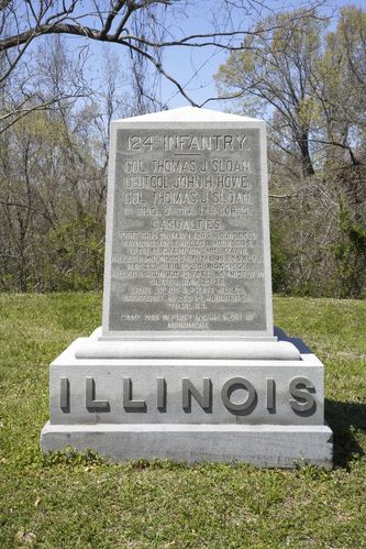 124th Illinois Infantry Regiment Monument