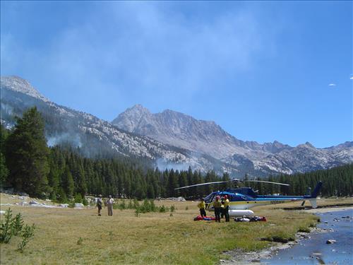 McClure wildfire used for resource benefit, Sequoia and Kings Canyon National Parks, summer 2004