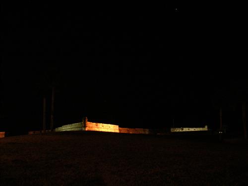 Lighting at Castillo de San Marcos National Monument in January 2008
