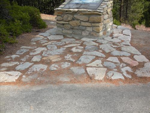 Canyon View wayside exhibit, Sequoia and Kings Canyon National Parks