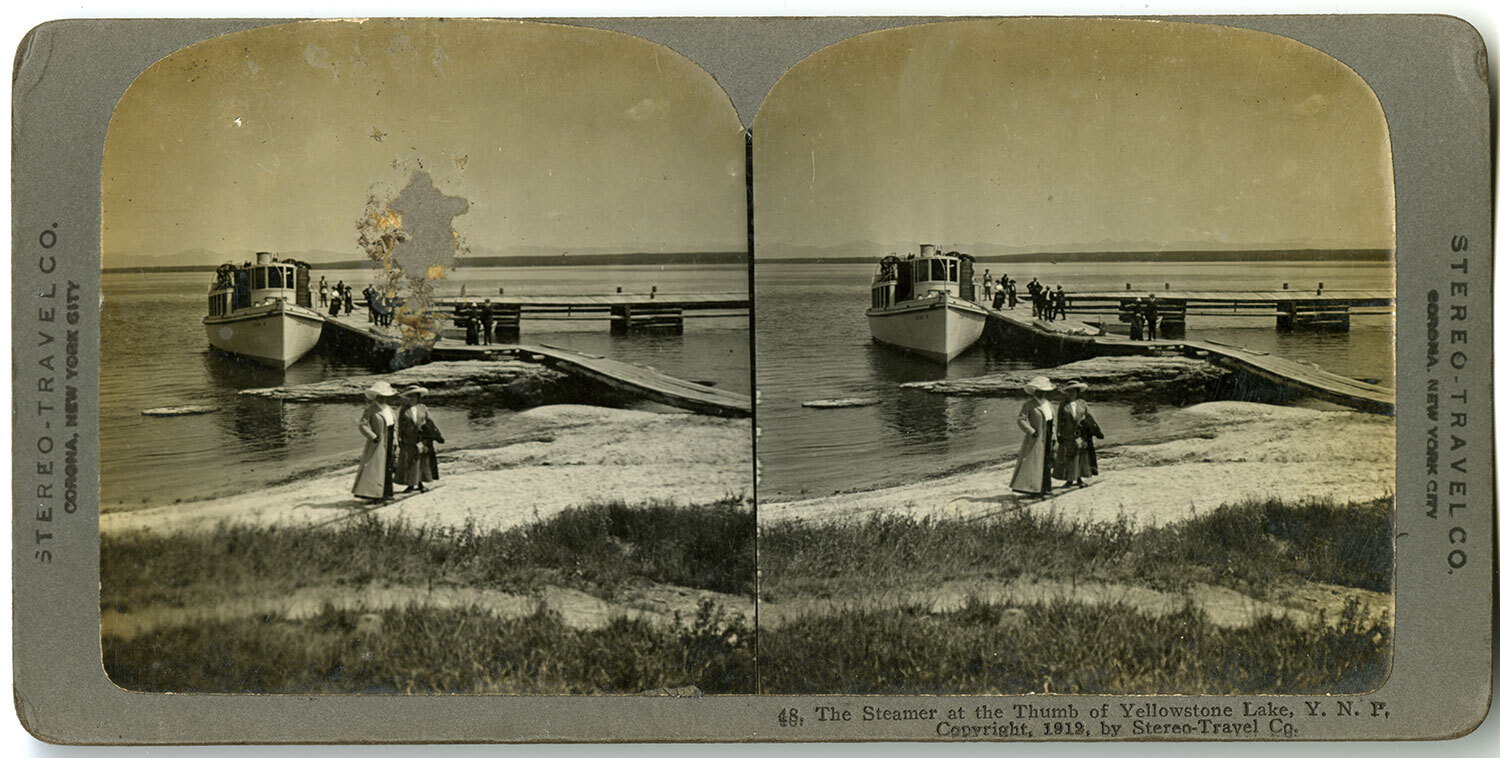 The Steamer at the Thumb of Yellowstone Lake