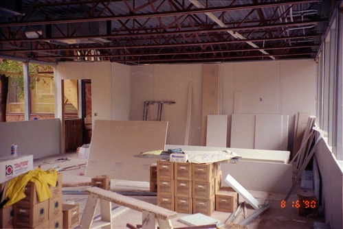 Construction of headquarters addition.