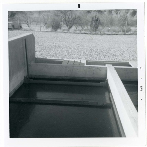 The sewer treatment plant.