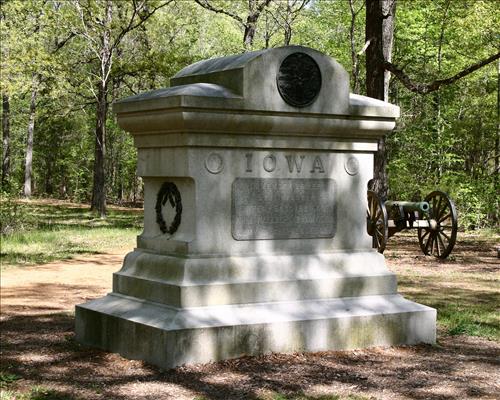 8th Iowa Infantry Monument at Shiloh National Military Park in May 2004