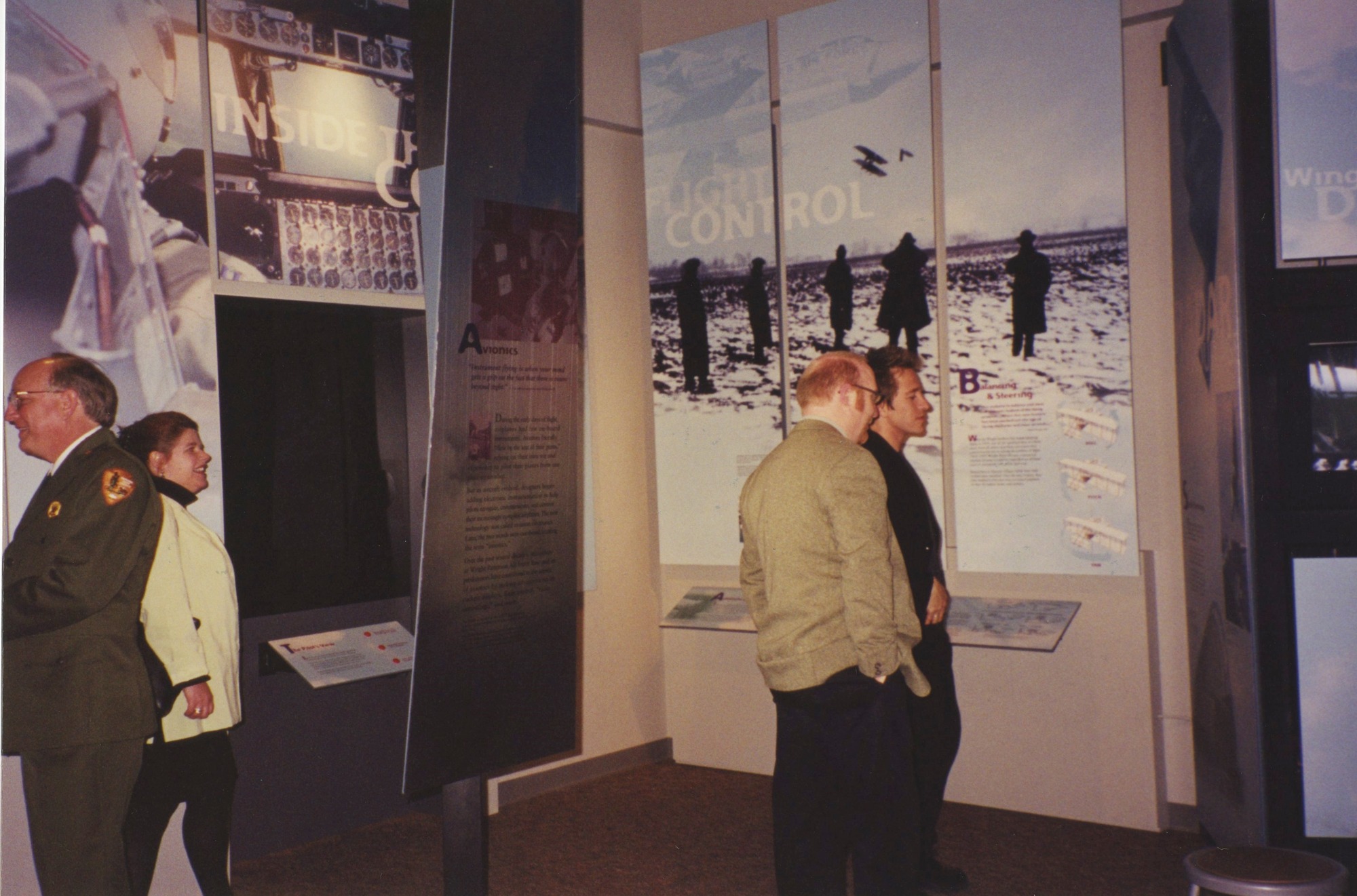NPS Staff and visitors in exhibit gallery