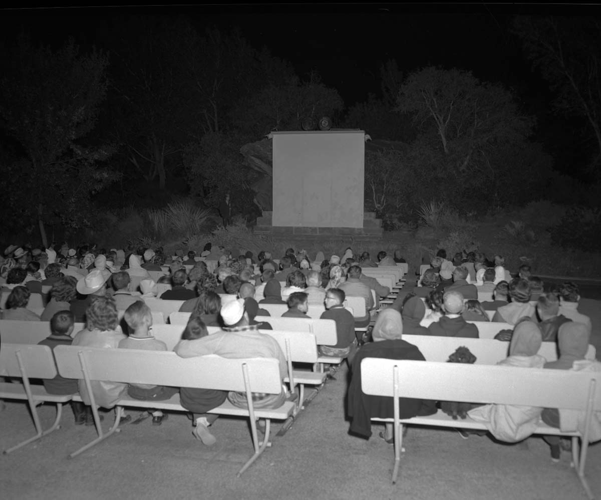 Portion of crowd at South Campground amphitheater during Labor Day Weekend