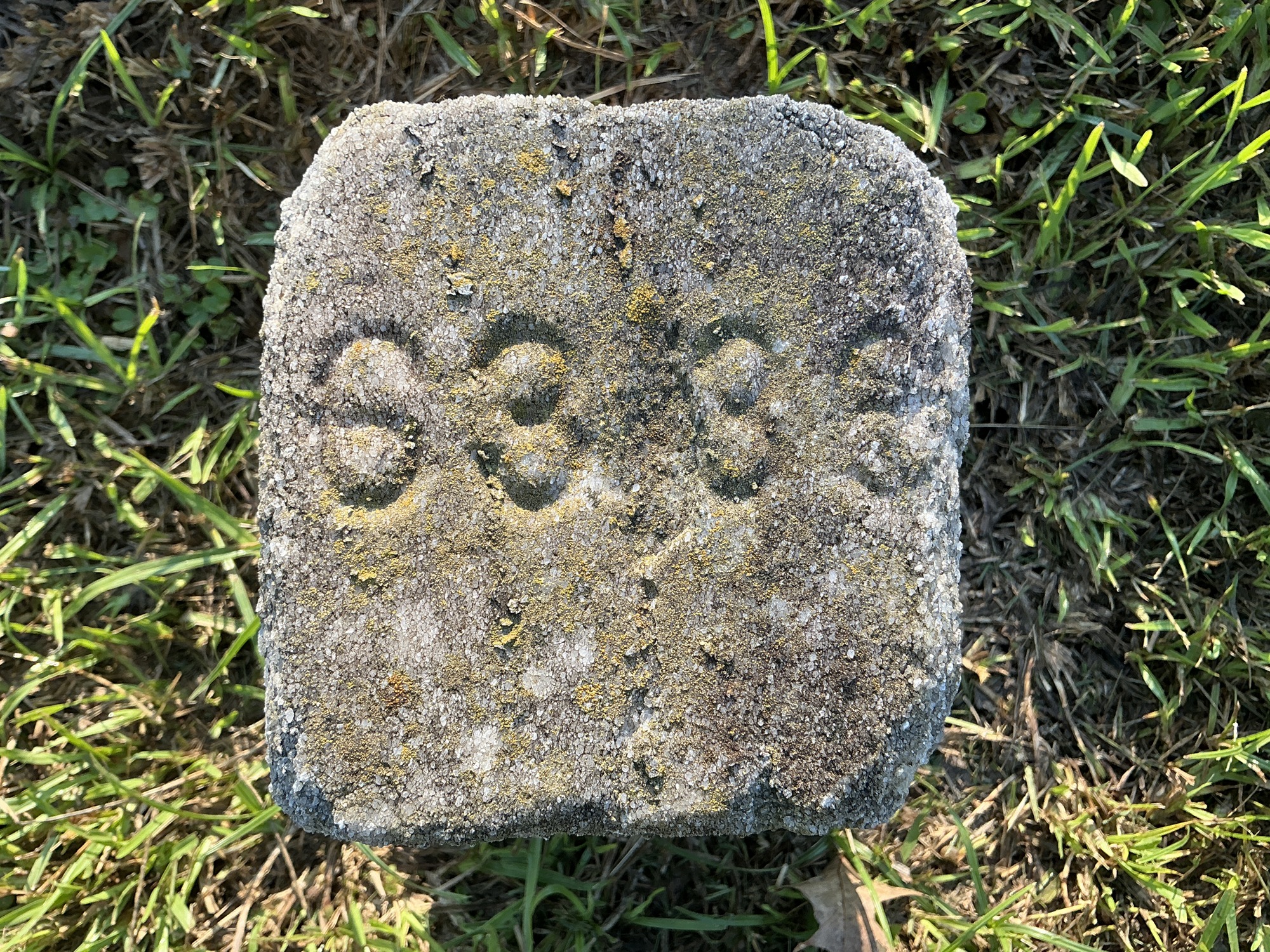 Top of flat marble marker