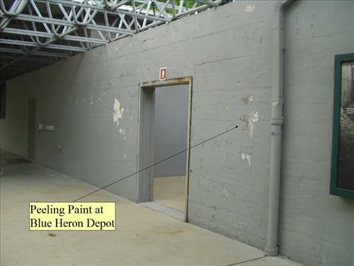 Blue Heron Buildings in need of paint at Big South Fork NRRA in May 2013.