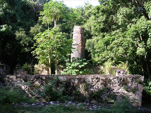 Cinnamon Bay factory ruins at Virgin Islands National Park in December 2007