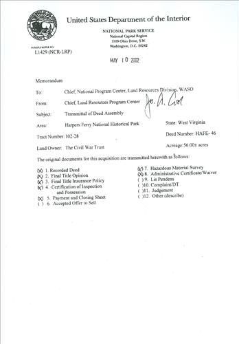 Demolition of Hockensmith residence, four structures at Harpers Ferry NHP, Lower Bolivar heights