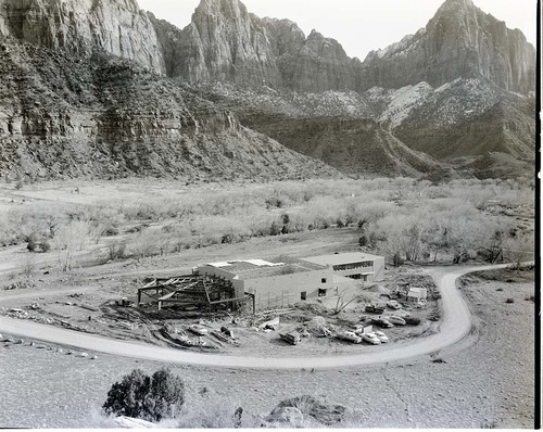 Mission 66 Visitor Center and Museum construction