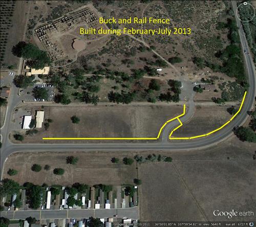 Buck and Rail Fence and Picnic Shelters, 2013