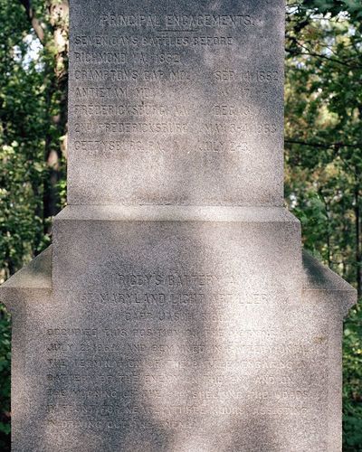 Battery A, Maryland Artillery Monument