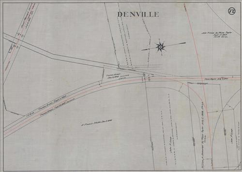 52433.LK--Property Map--Morris and Essex Railroad--Mount Tabor to Dover, NJ