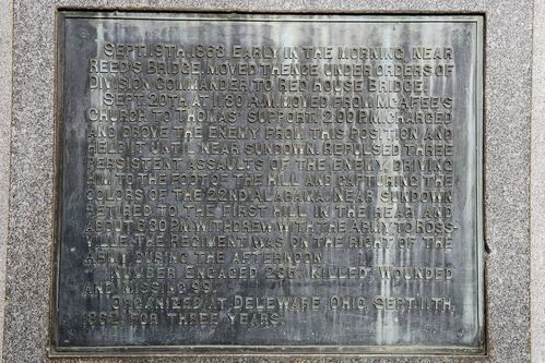 121st Ohio Infantry Regiment Monument