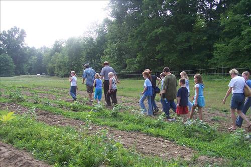 CVEEC Junior Ranger Program, Down & Dirty Farming, Walking in Fields