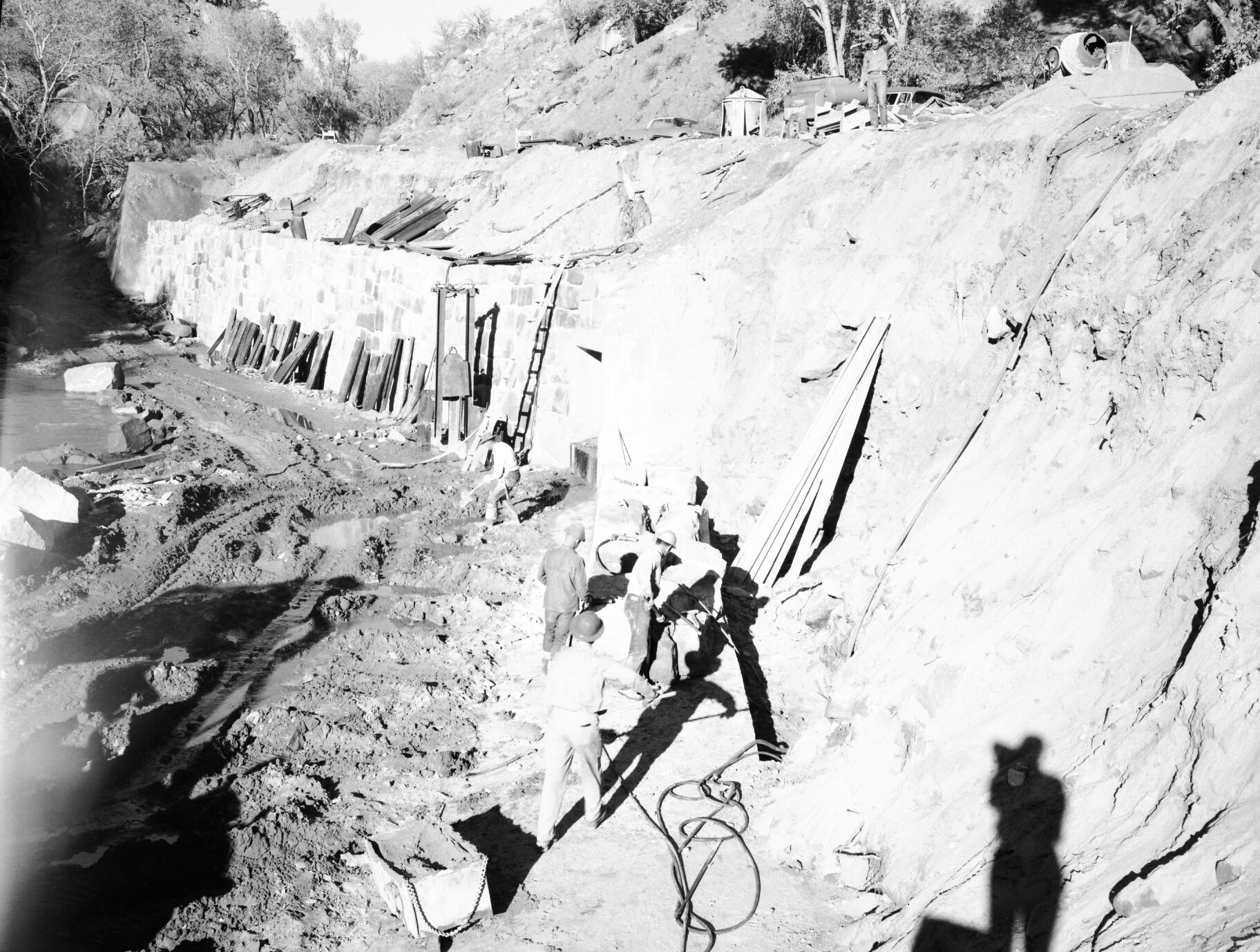 River revetment repair.