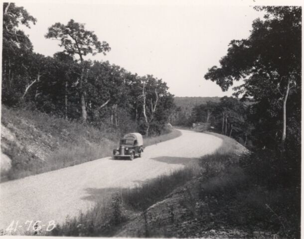 View of completed roadway at Station 96