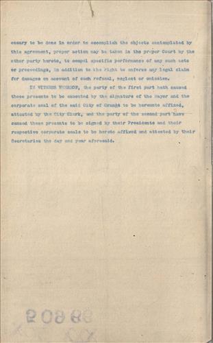 50966.PB#001--Undated and unsigned agreement between Mayor and Common Council of city of Orange, NJ