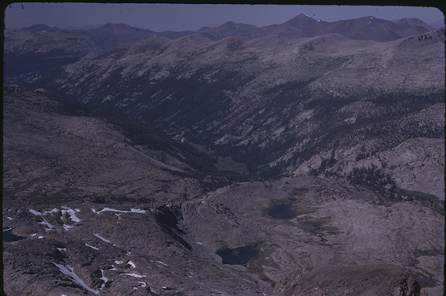 Lyell Canyon from Mt. Lyell
