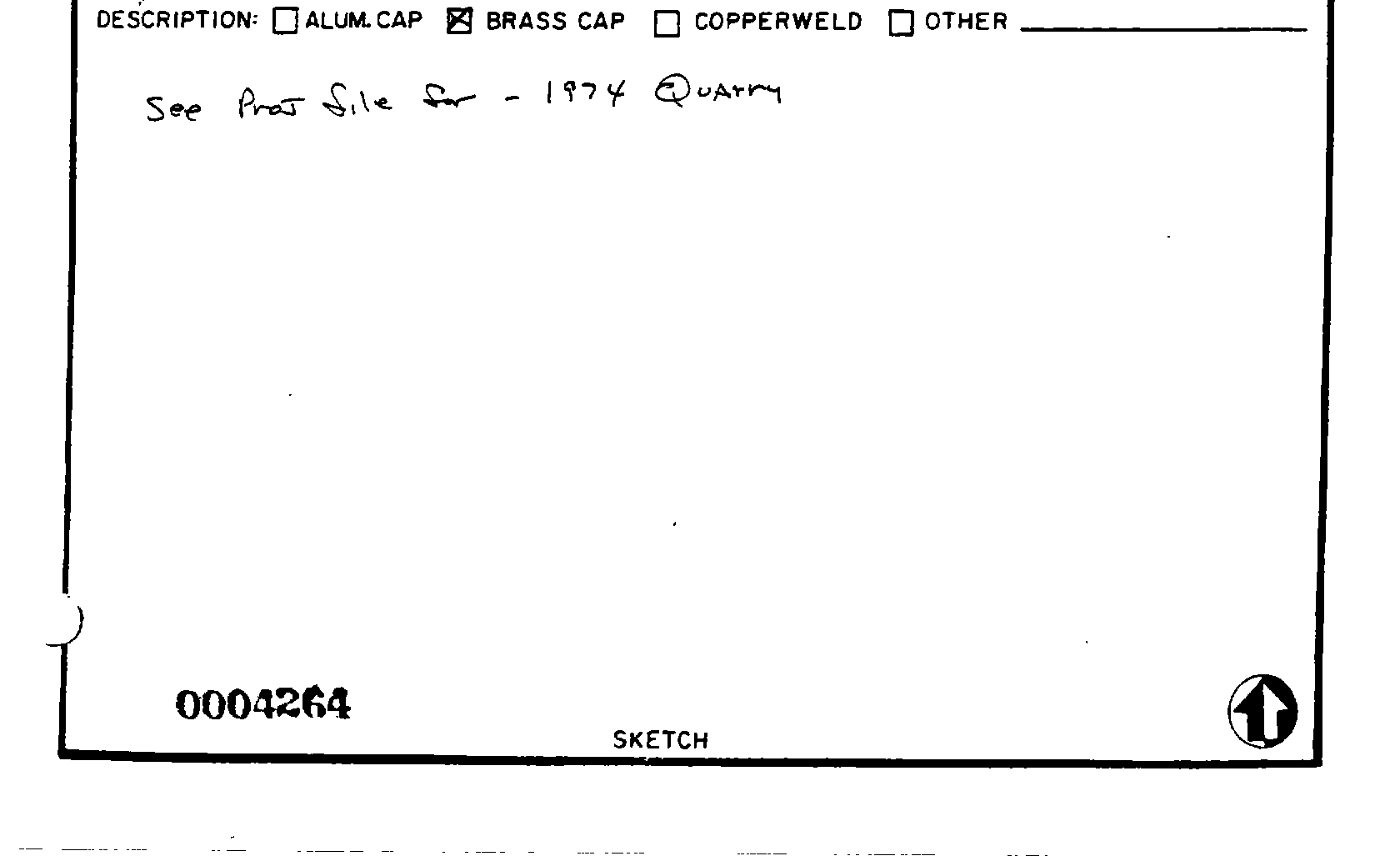 00004264 Survey Monumentation Sketch