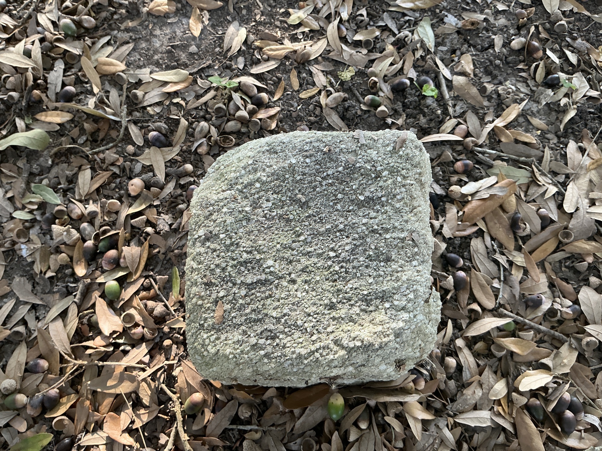 Top of flat marble marker